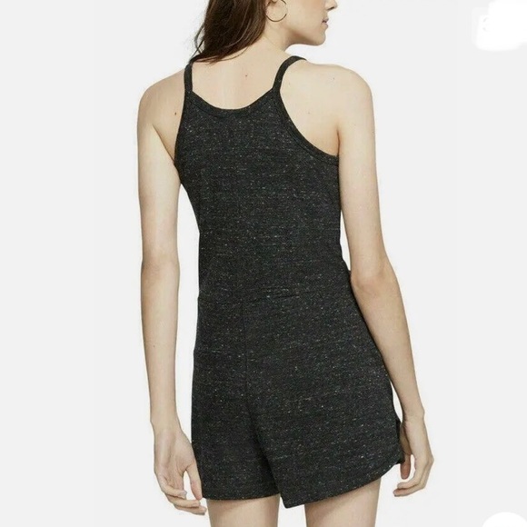 🆕 Nike Womens Gym Vintage Romper • Color: Black Sail • Womans Size XS - Picture 4 of 4